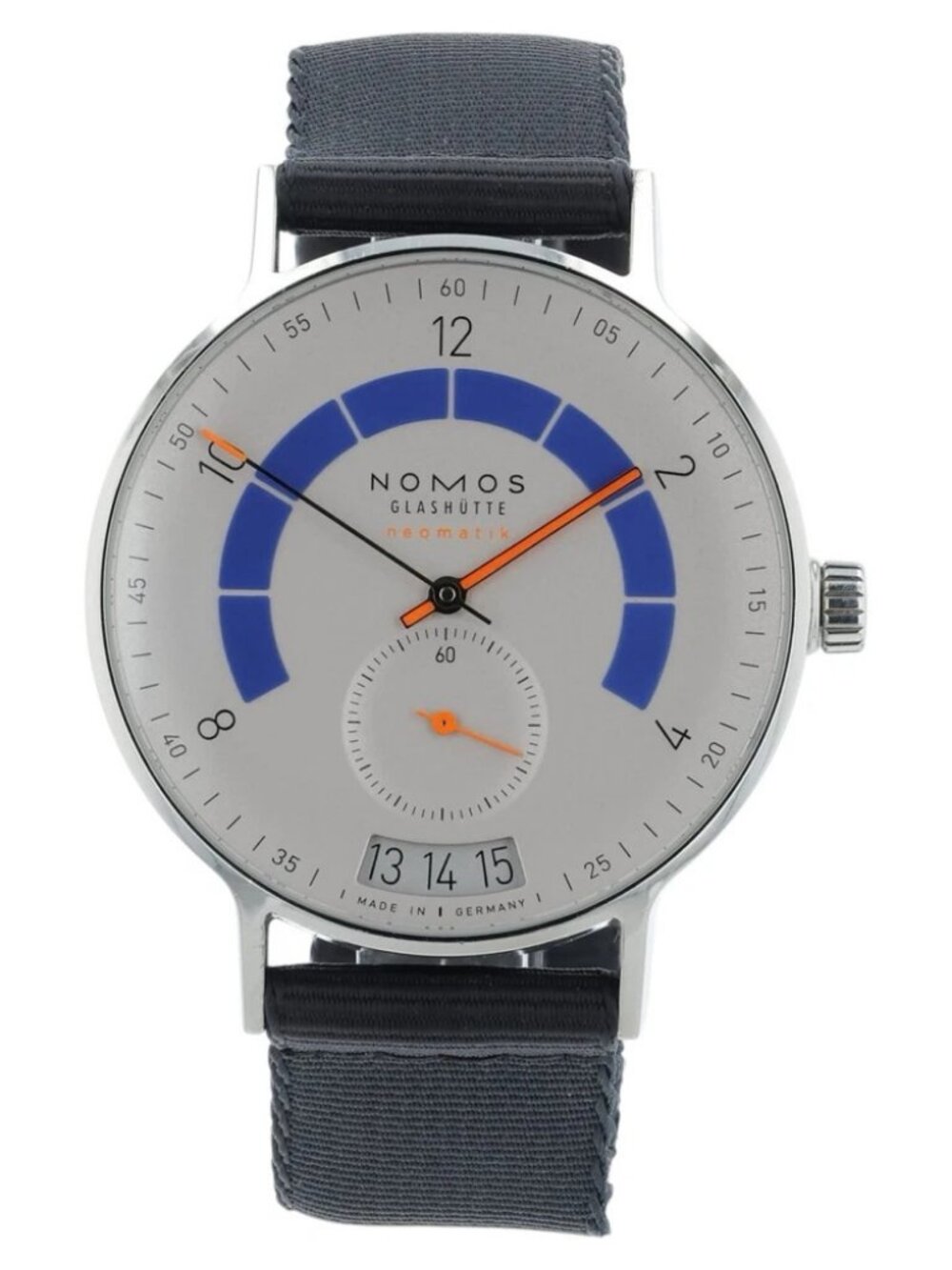 Nomos Autobahn Silver Dial Stainless Steel 41mm Automatic Movement Men’s Watch